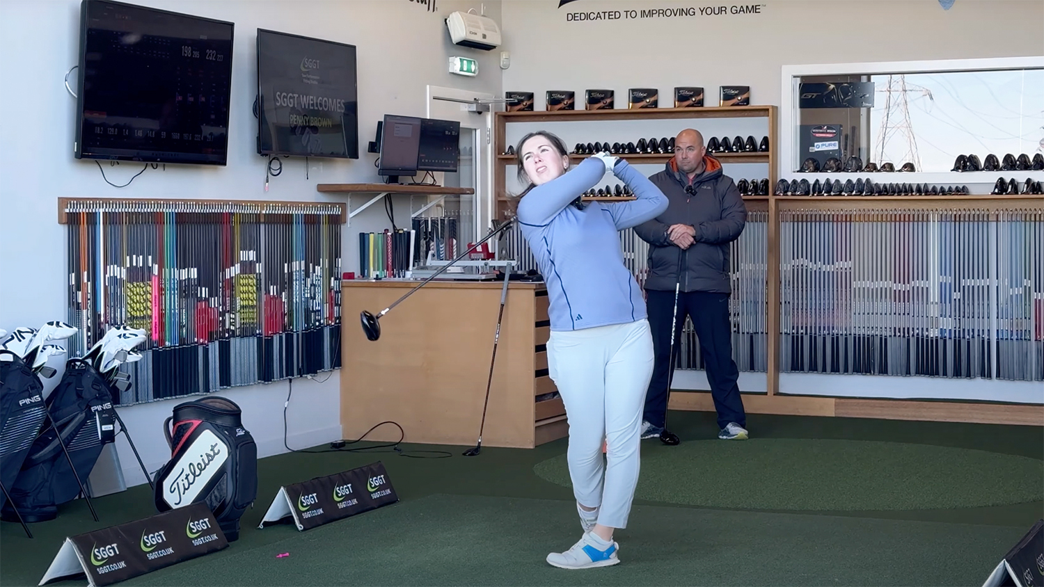Penny Brown driver custom fitting