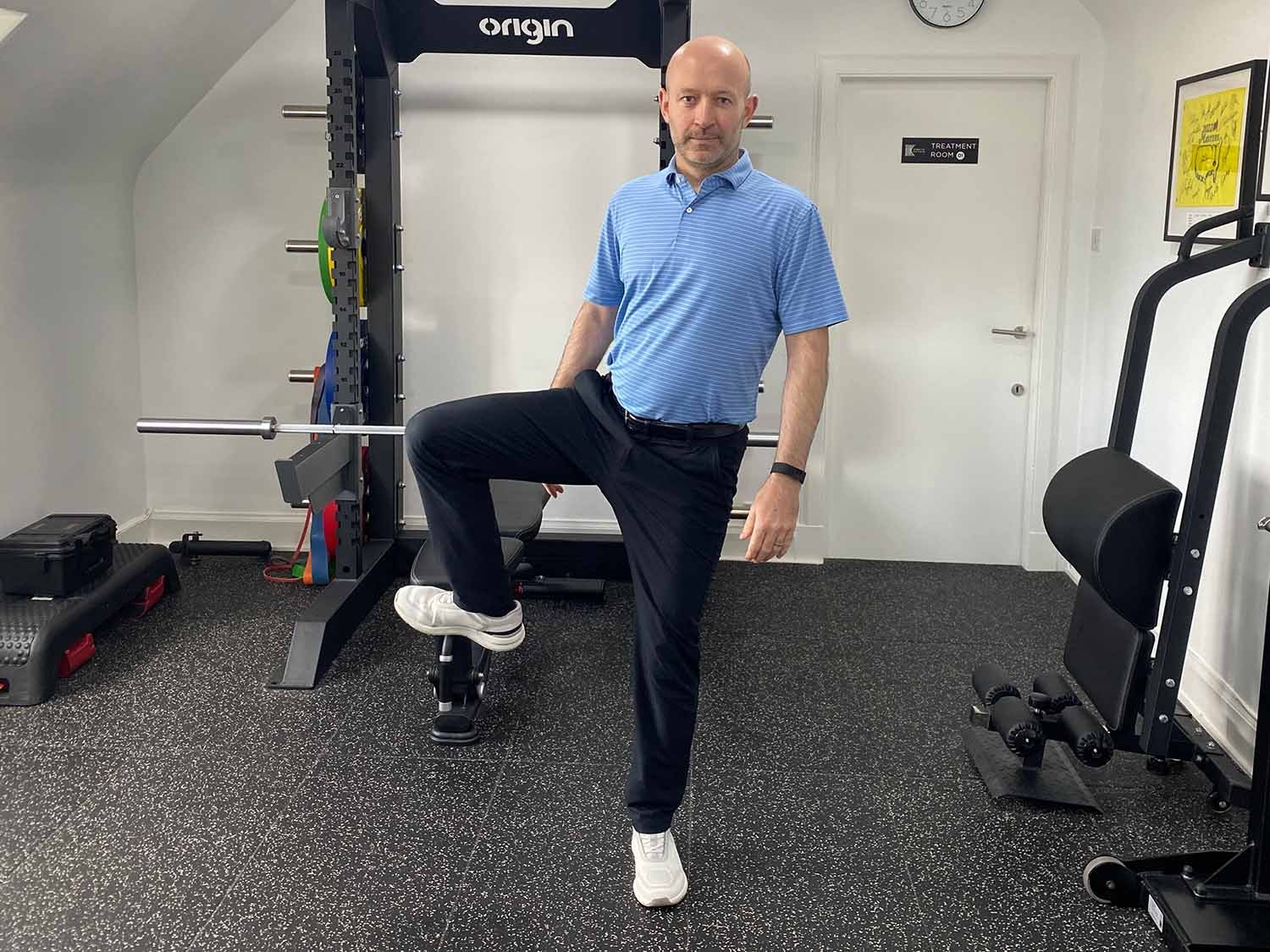 Hip opener exercise golf warm-up