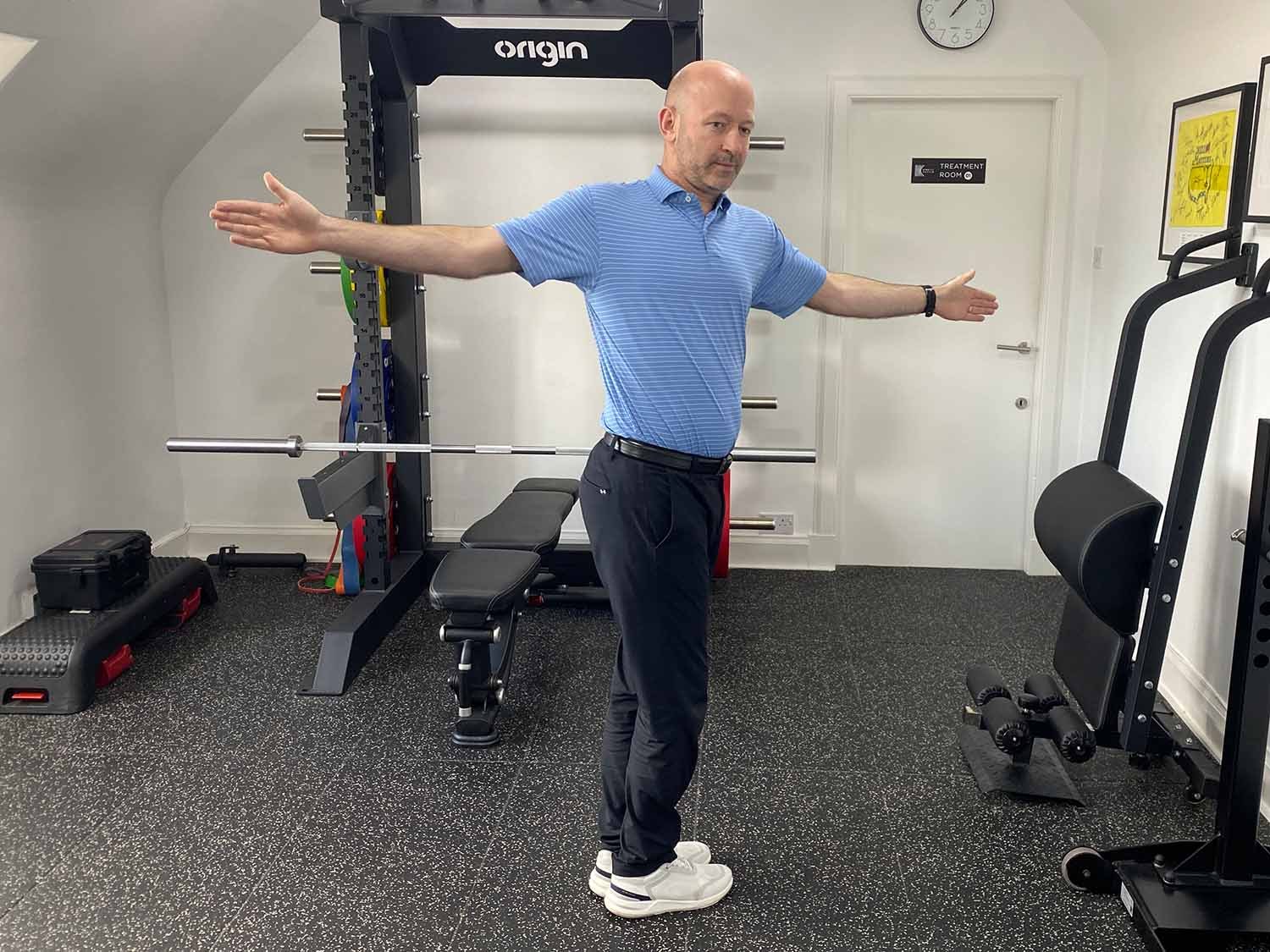 Thoracic rotation exercise golf warm-up